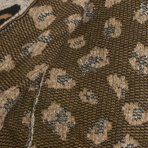 NWOT Apt 9 Animal Print Long Open Front Cardigan Sz Medium - Picture 6 of 10